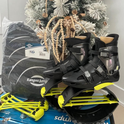 Kangoo Jumps XR3 Black Yellow medium + Black bag + Elastics